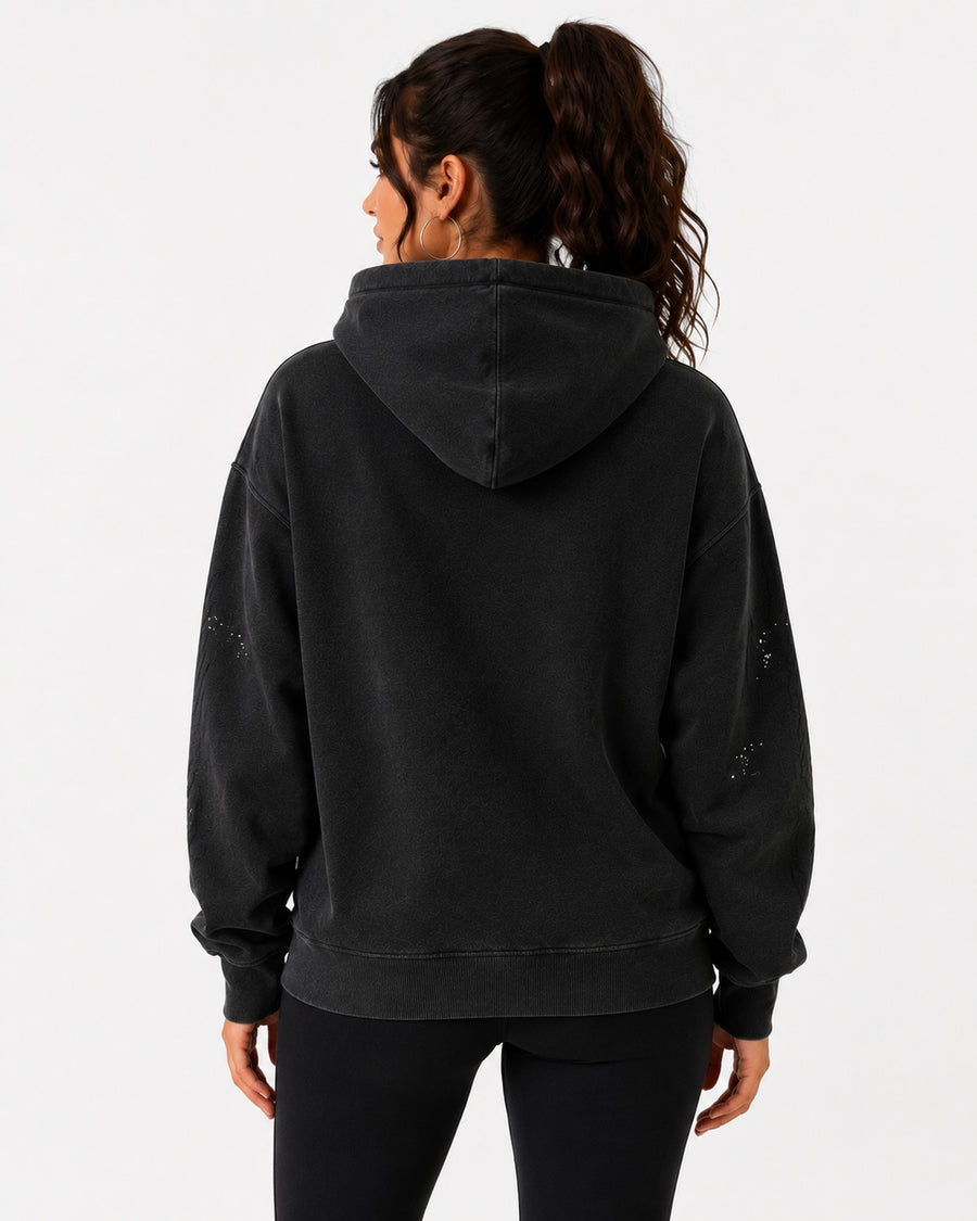 Badlands Distillery | Premium Vintage Washed Frayed Fleece Hoodie image 1
