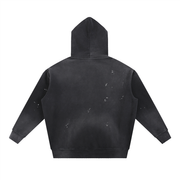 Badlands Distillery | Premium Vintage Washed Frayed Fleece Hoodie